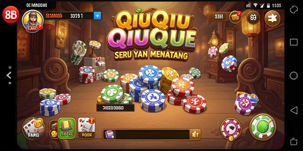 Tampilan gameplay seru dari QiuQiu di 8ID.