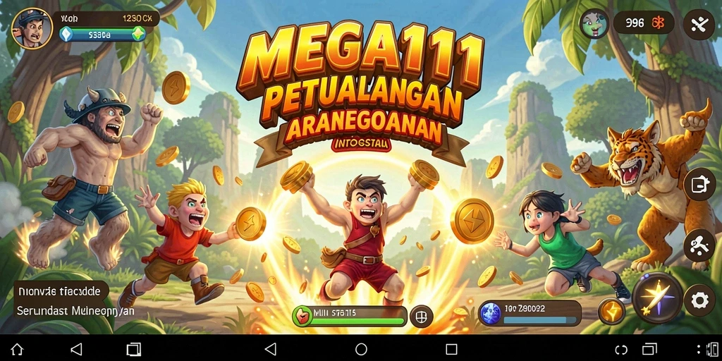 Tampilan seru gameplay MEGA111 yang penuh tantangan dan aksi.