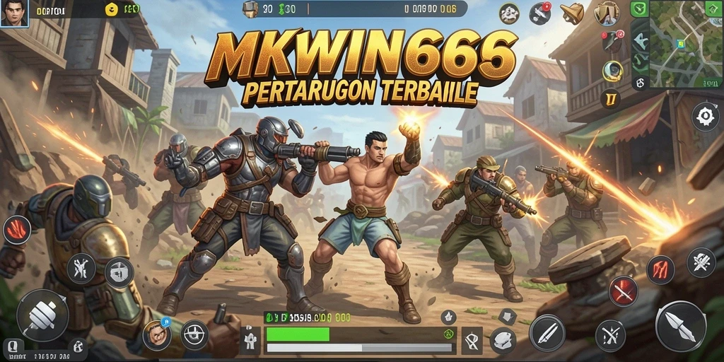 Tampilan gameplay menarik dari MKWIN666 dalam aksi Battle Royale.