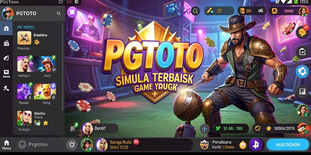 Screenshot utama PGTOTO menampilkan pengalaman gameplay Simulation yang mendebarkan.