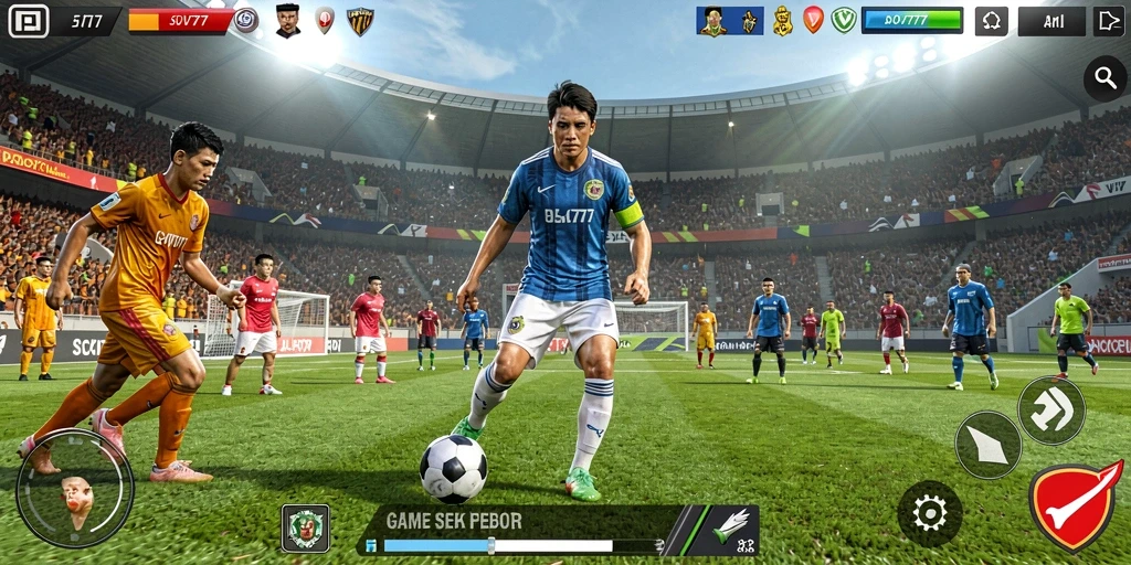Gameplay nyata yang dihadirkan oleh SOV777 dalam sepak bola.