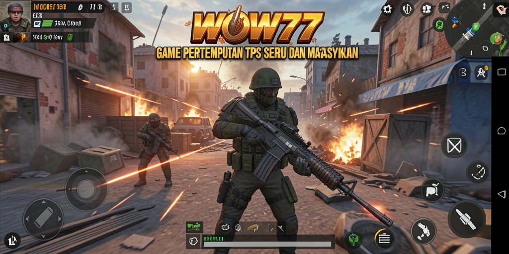 Tampilan gameplay WOW77 yang penuh aksi dan menegangkan.